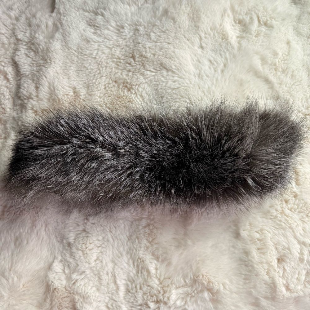 Gray Fox Fur Headband